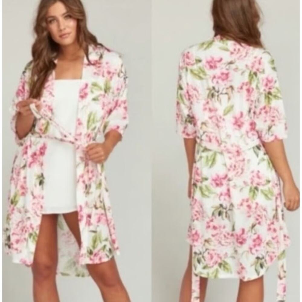 OS | Show Me Your MuMu | NWOT | Floral Brie Robe Garden of Blooms Robe With Belt